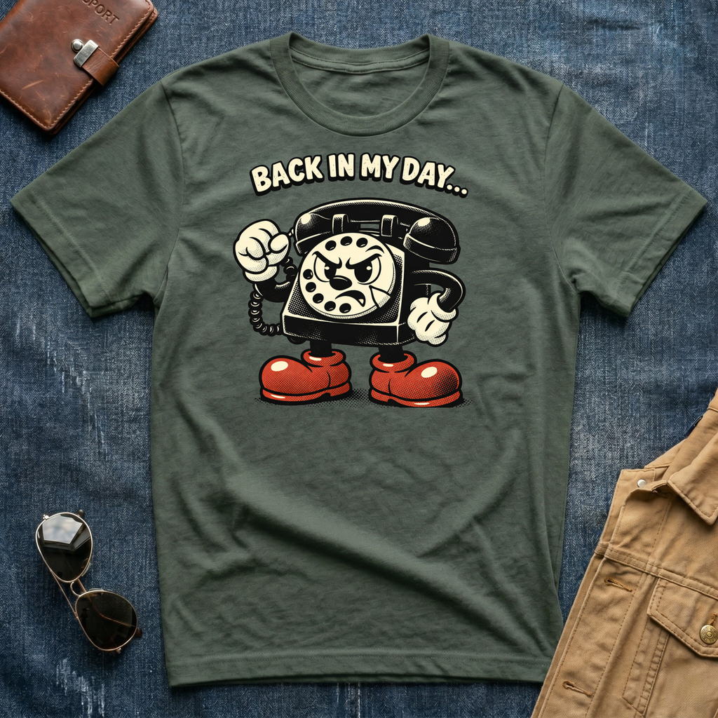 Back In My Day Telephone T Shirt