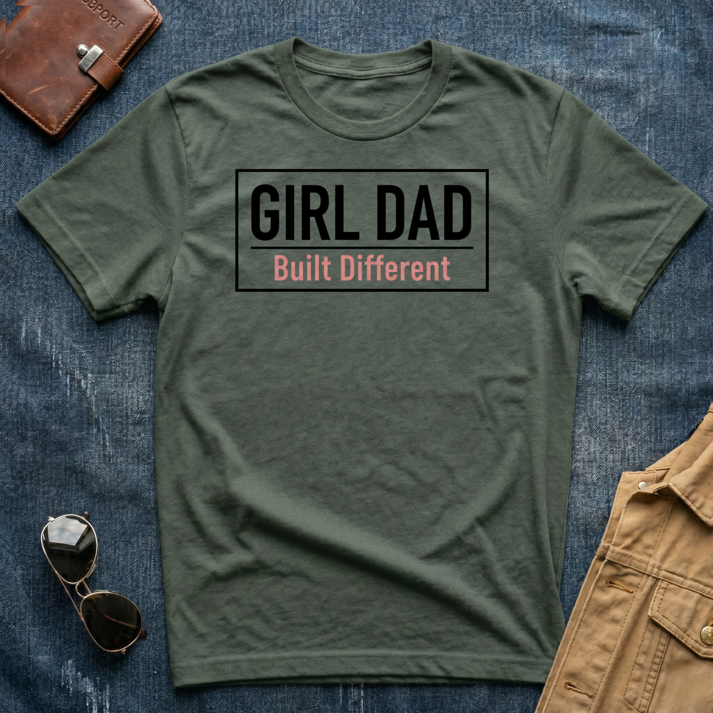 Girl Dad Built Different T Shirt