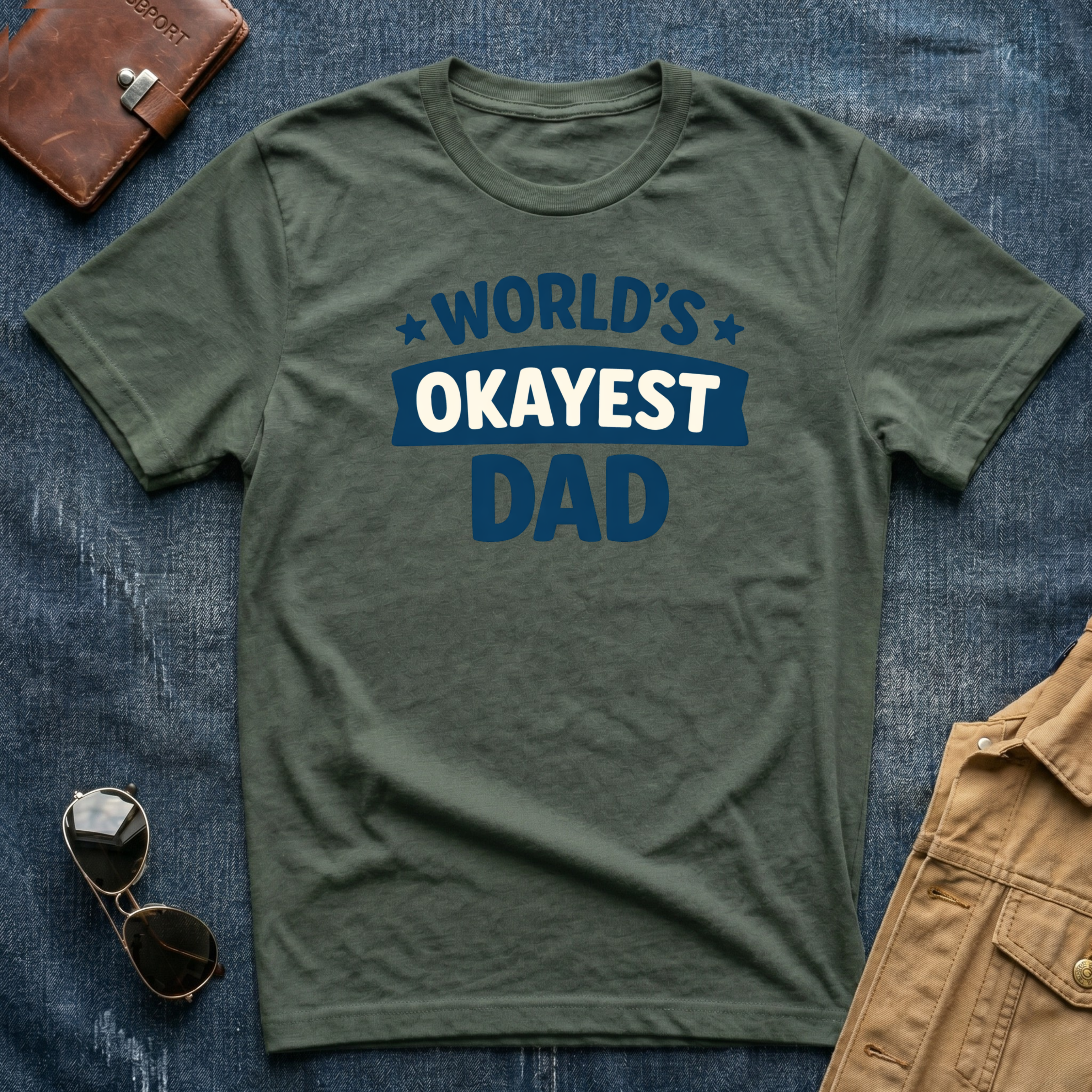 World's Okayest Dad T-Shirt