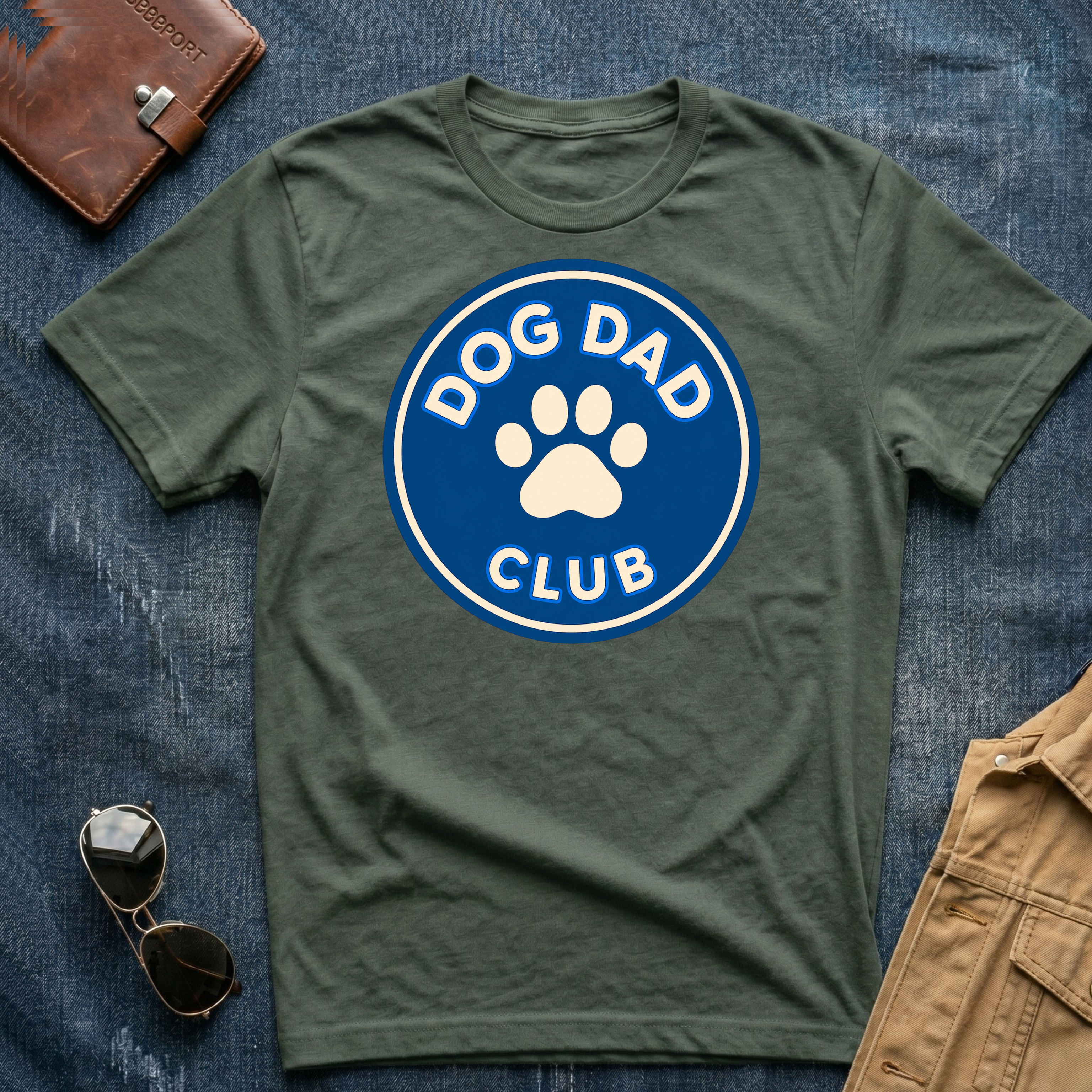 Dog Dad Club Blue T-Shirt
