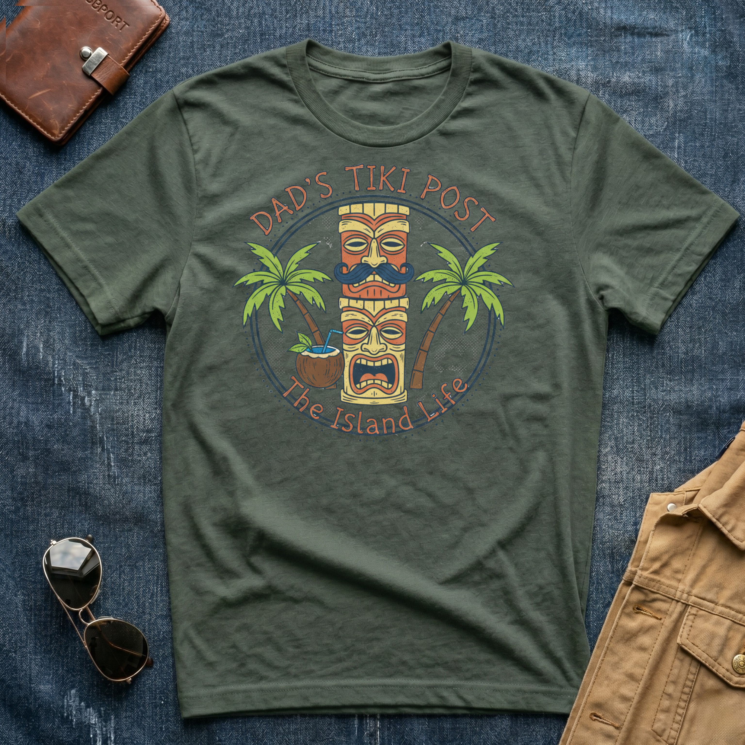 Dad's Tiki Post T Shirt