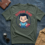 Anime Super Dad Black T-Shirt