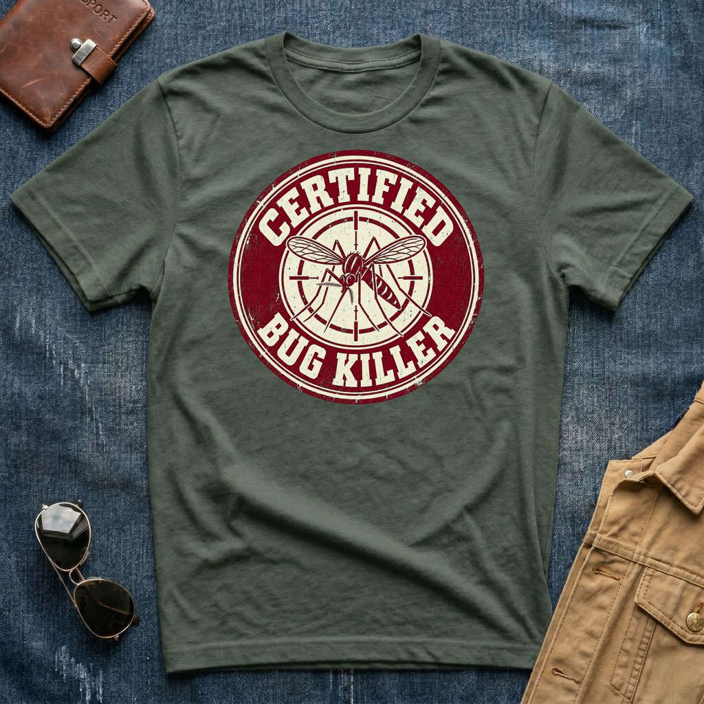 Certified Bug Killer Mosquito T-Shirt