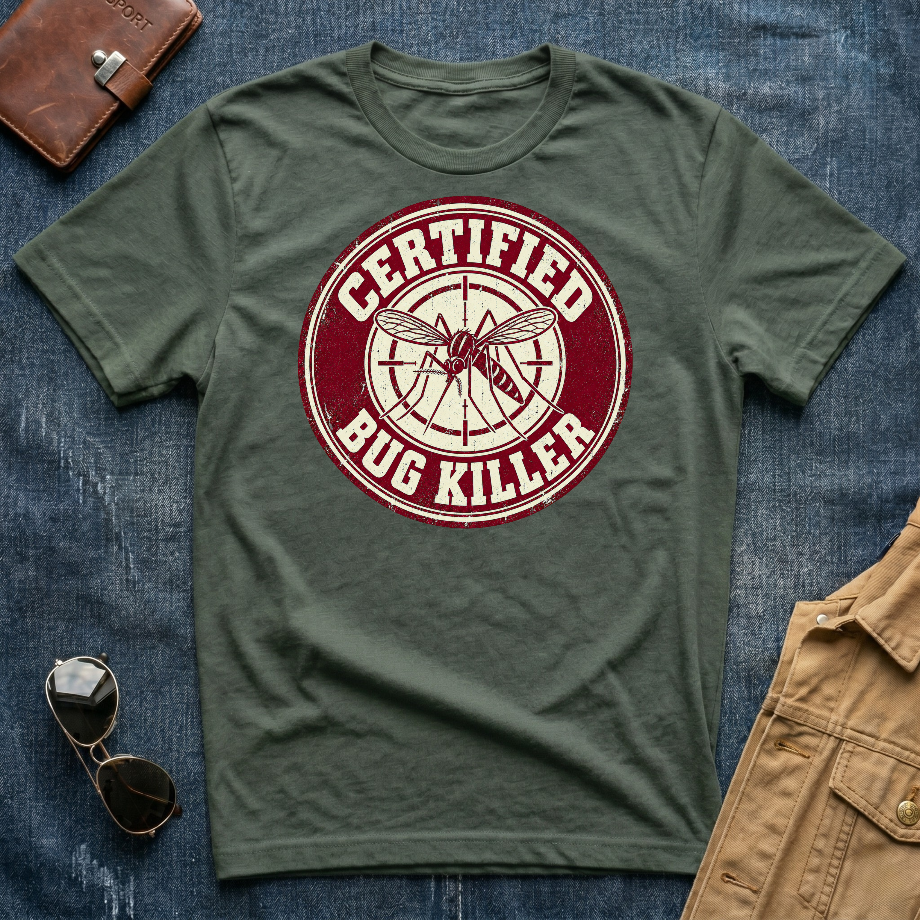 Certified Bug Killer Mosquito T-Shirt