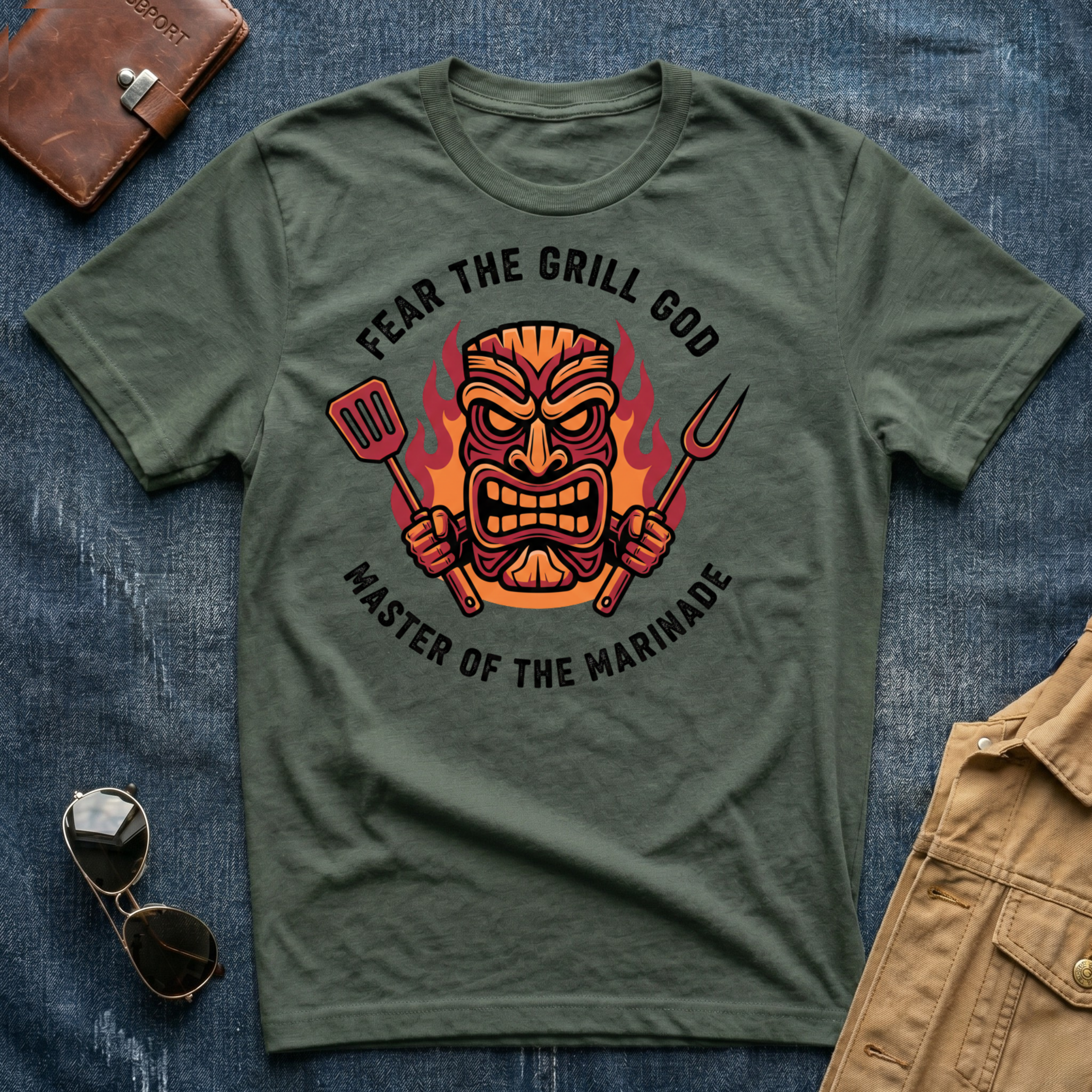 Fear the Grill God T Shirt