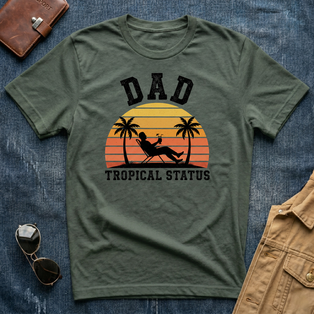 Dad Tropical Status T-Shirt