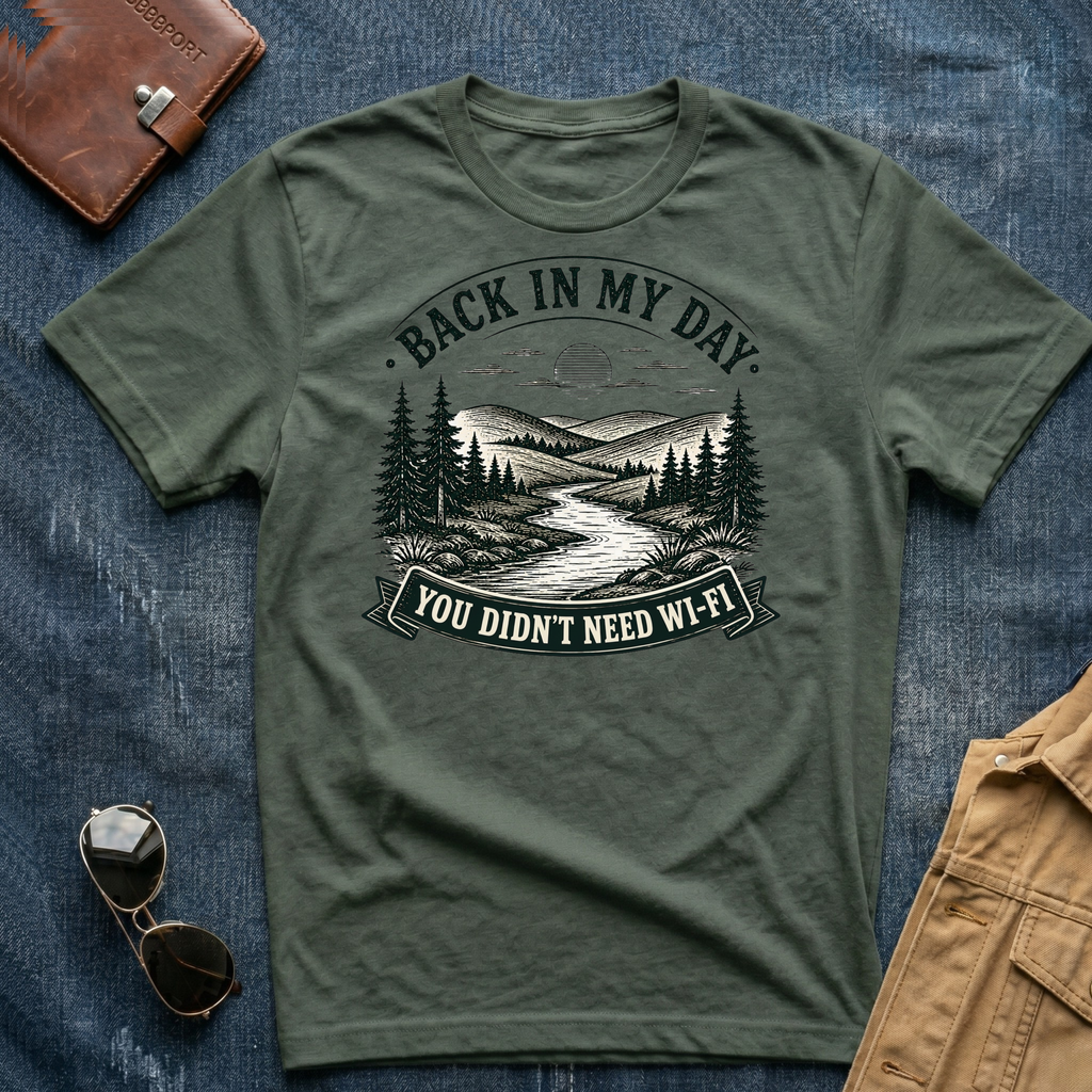 Back In My Day You Didn't Need Wi Fi T-Shirt
