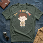 Dad of the Year Brown T-Shirt