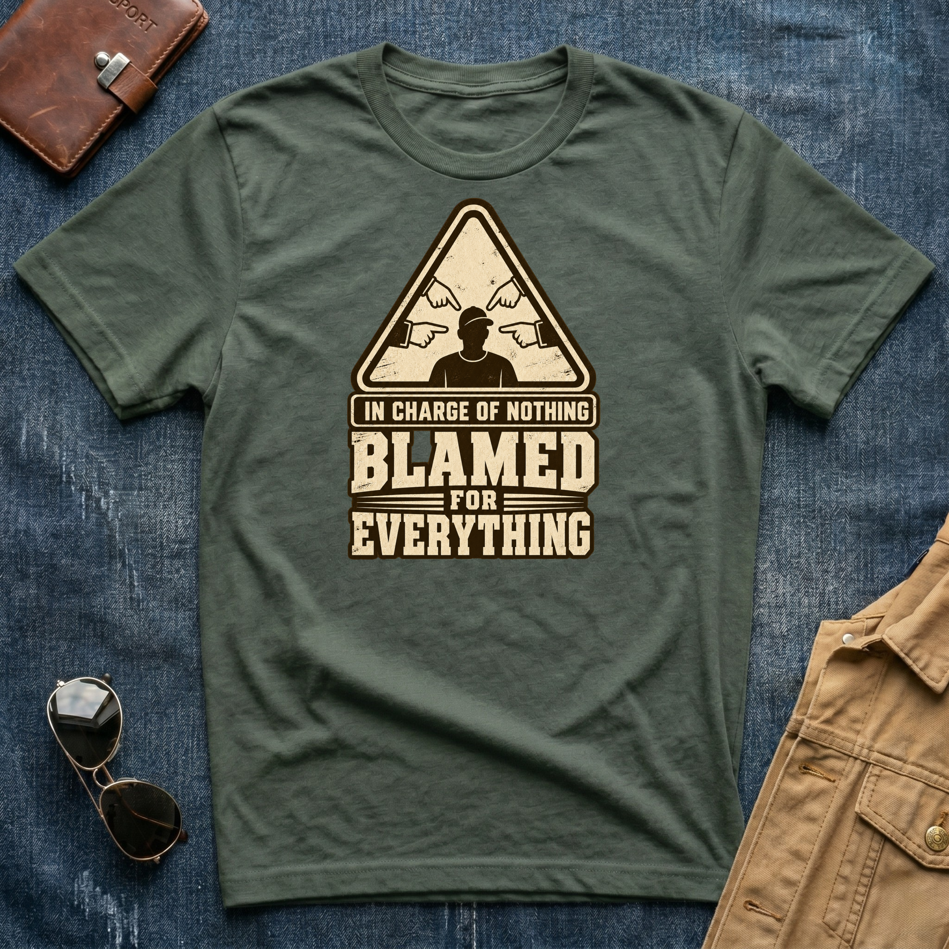 In Charge Of Nothing Blamed For Everything T-Shirt