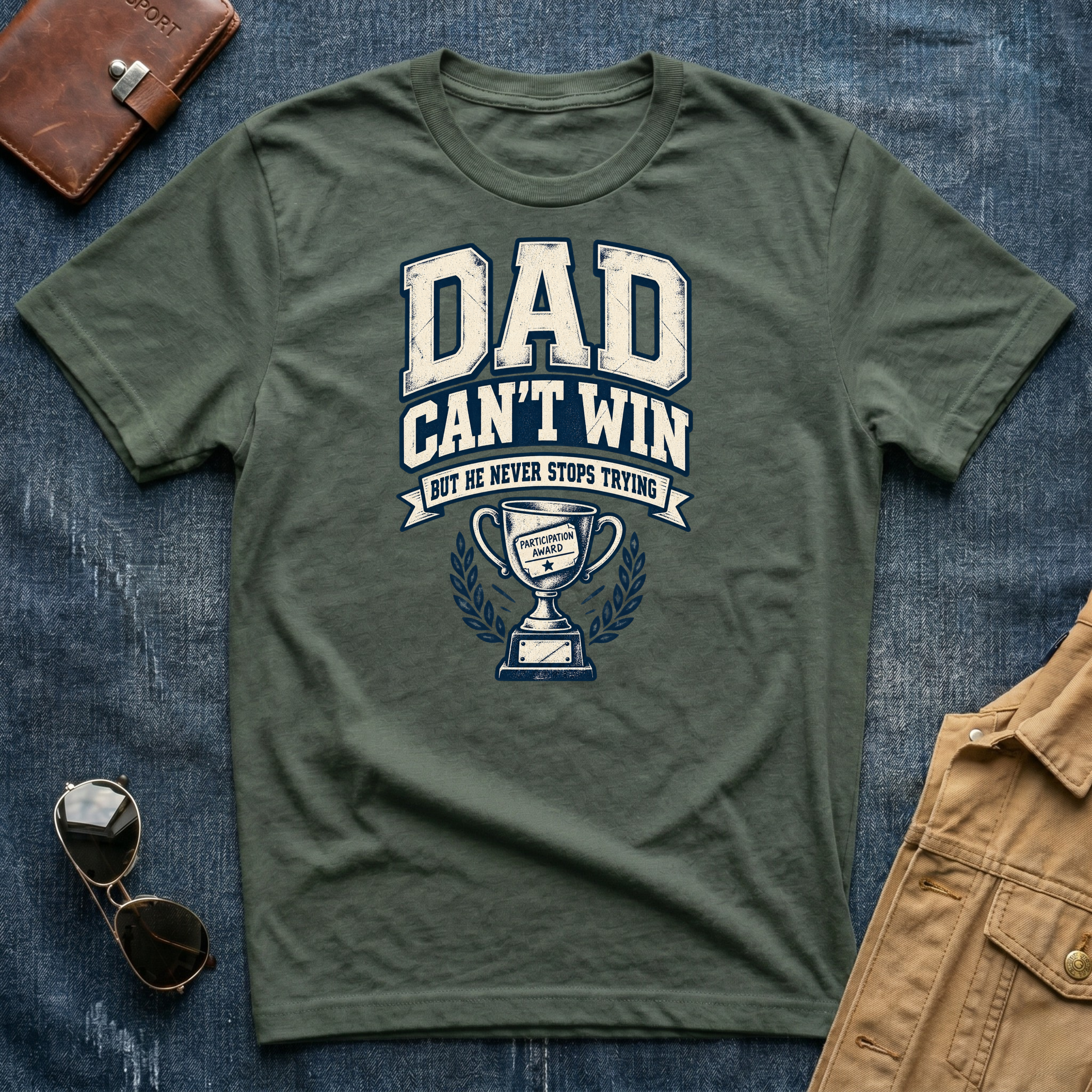 Dad Can't Win Light T-Shirt