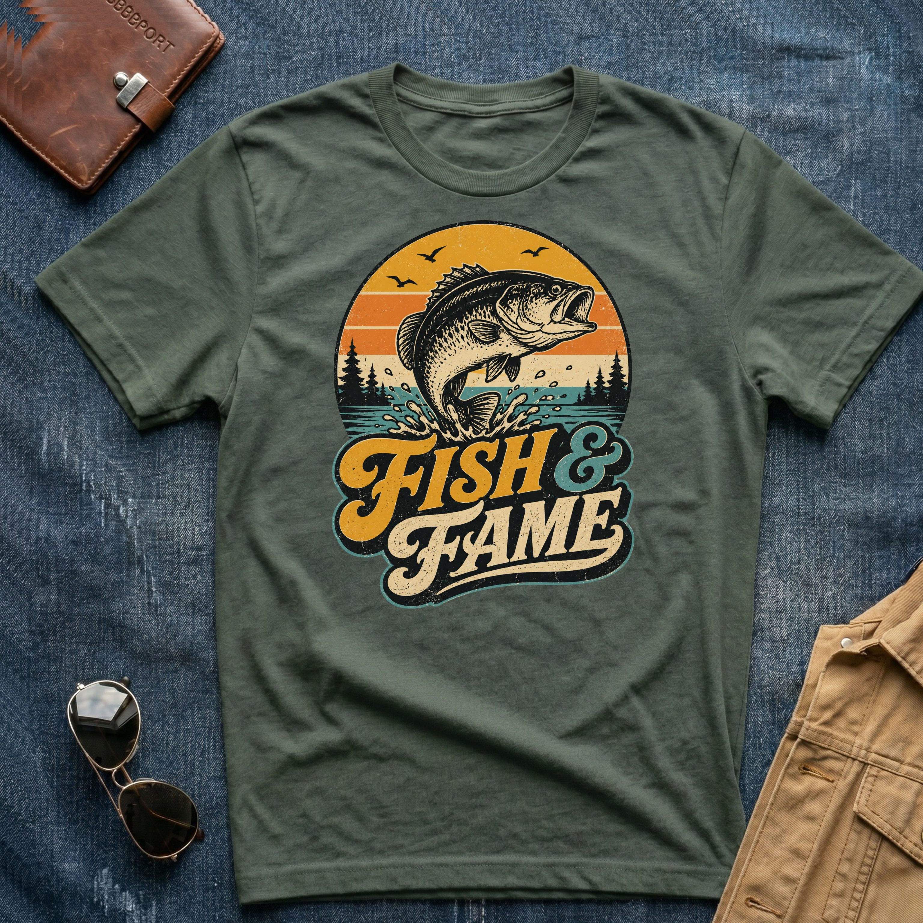 Fish And Fame Bass T Shirt