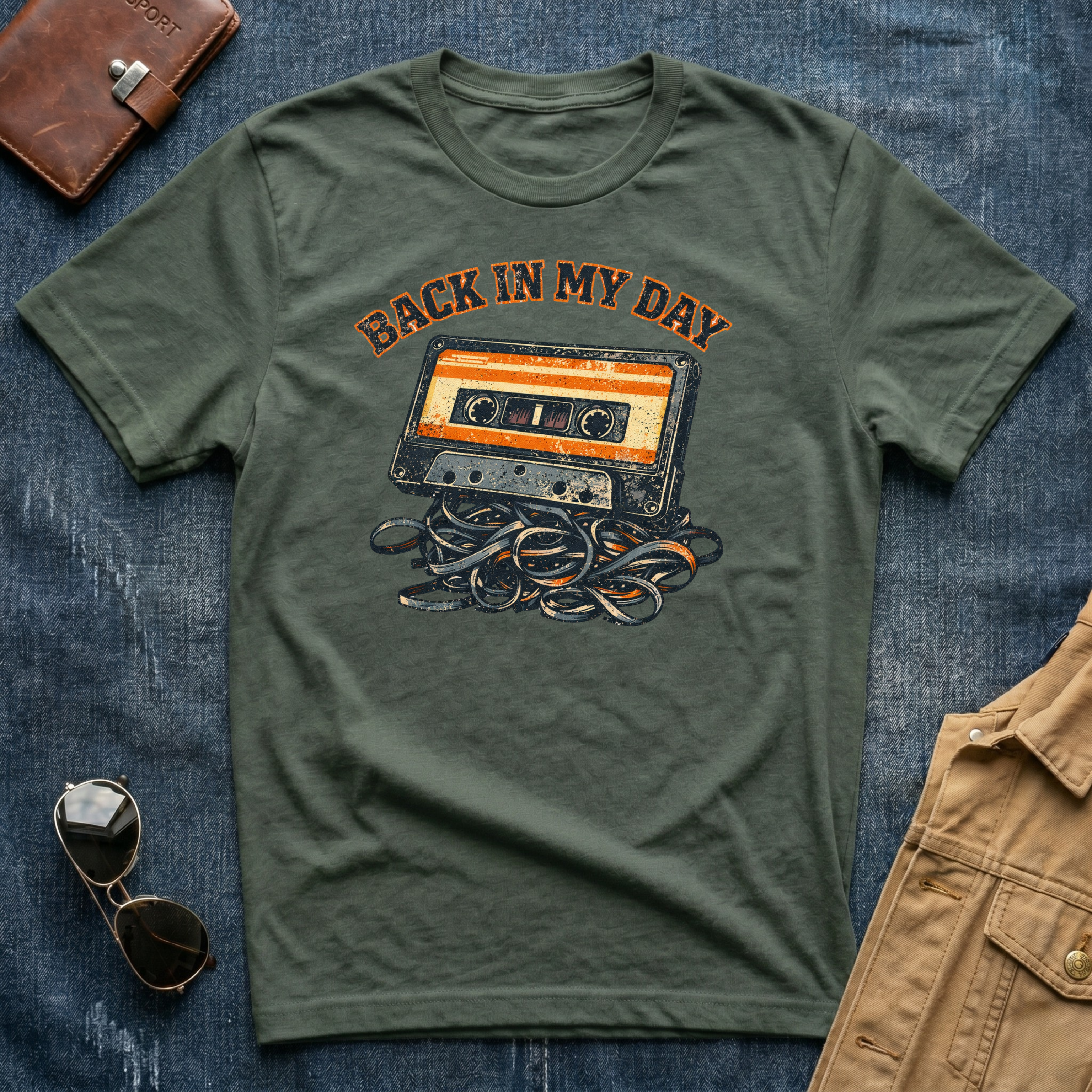 Back In My Day Cassette Tape T-Shirt