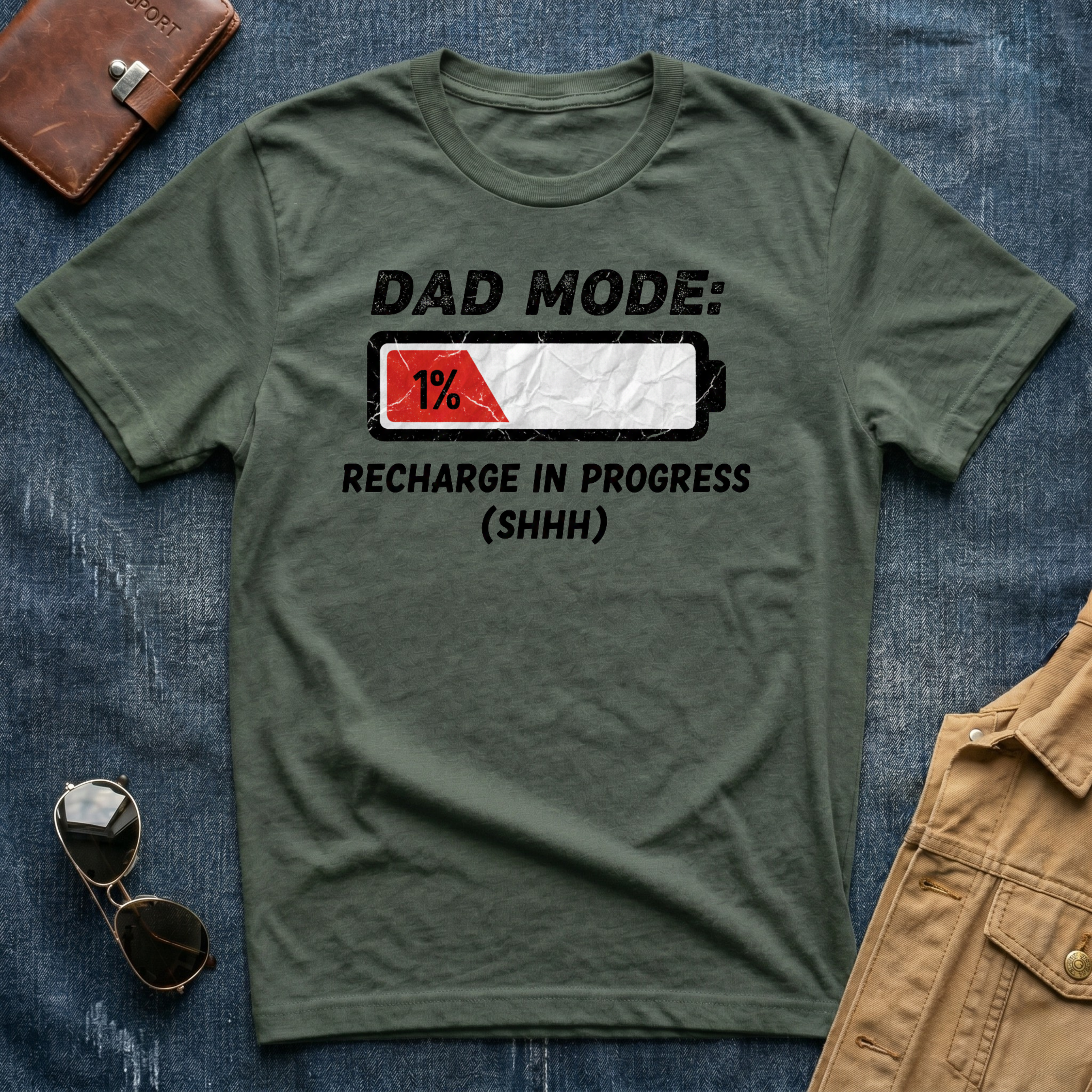 Dad Mode Recharge in Progress T Shirt