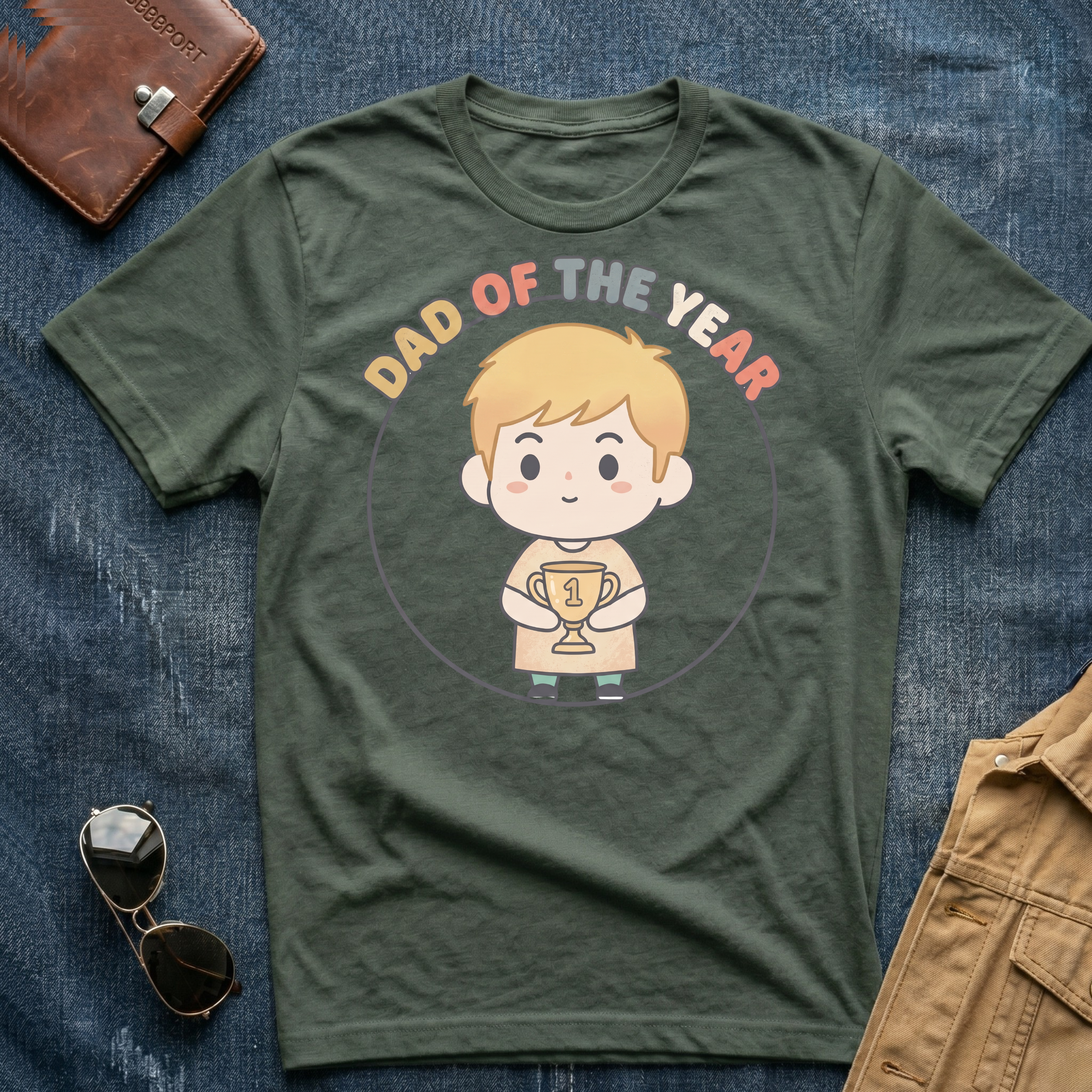 Anime Dad of the Year Blond T-Shirt