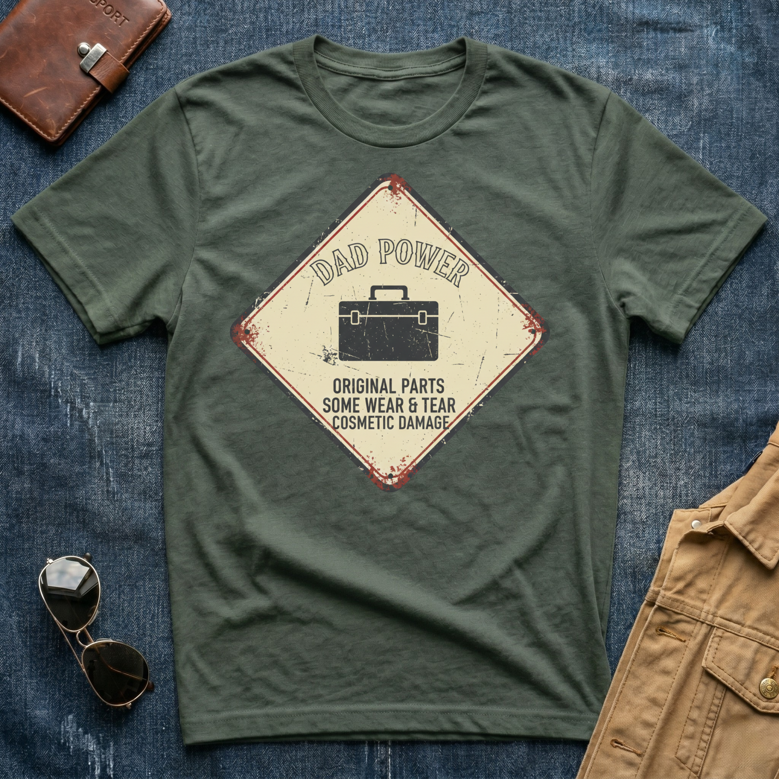 Dad Power Original Parts T Shirt