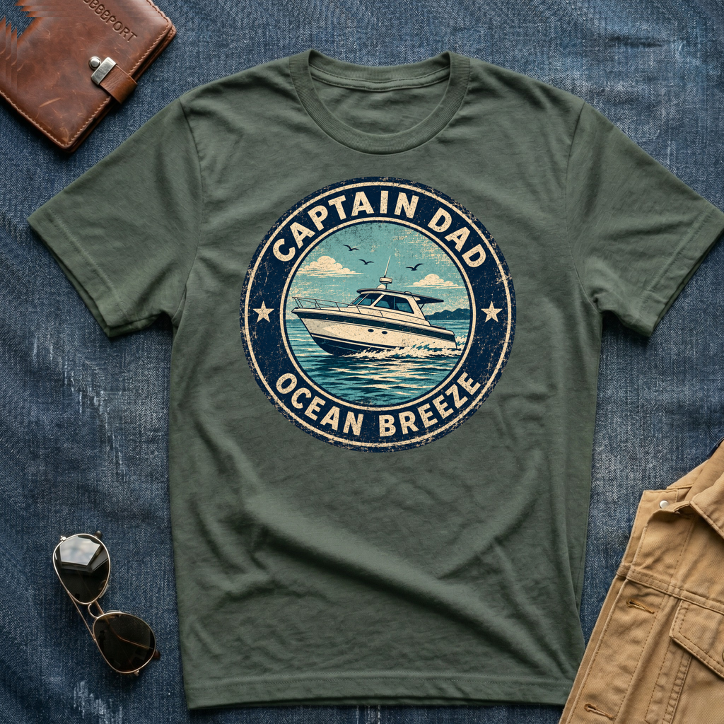 Captain Dad Ocean Breeze T‑Shirt