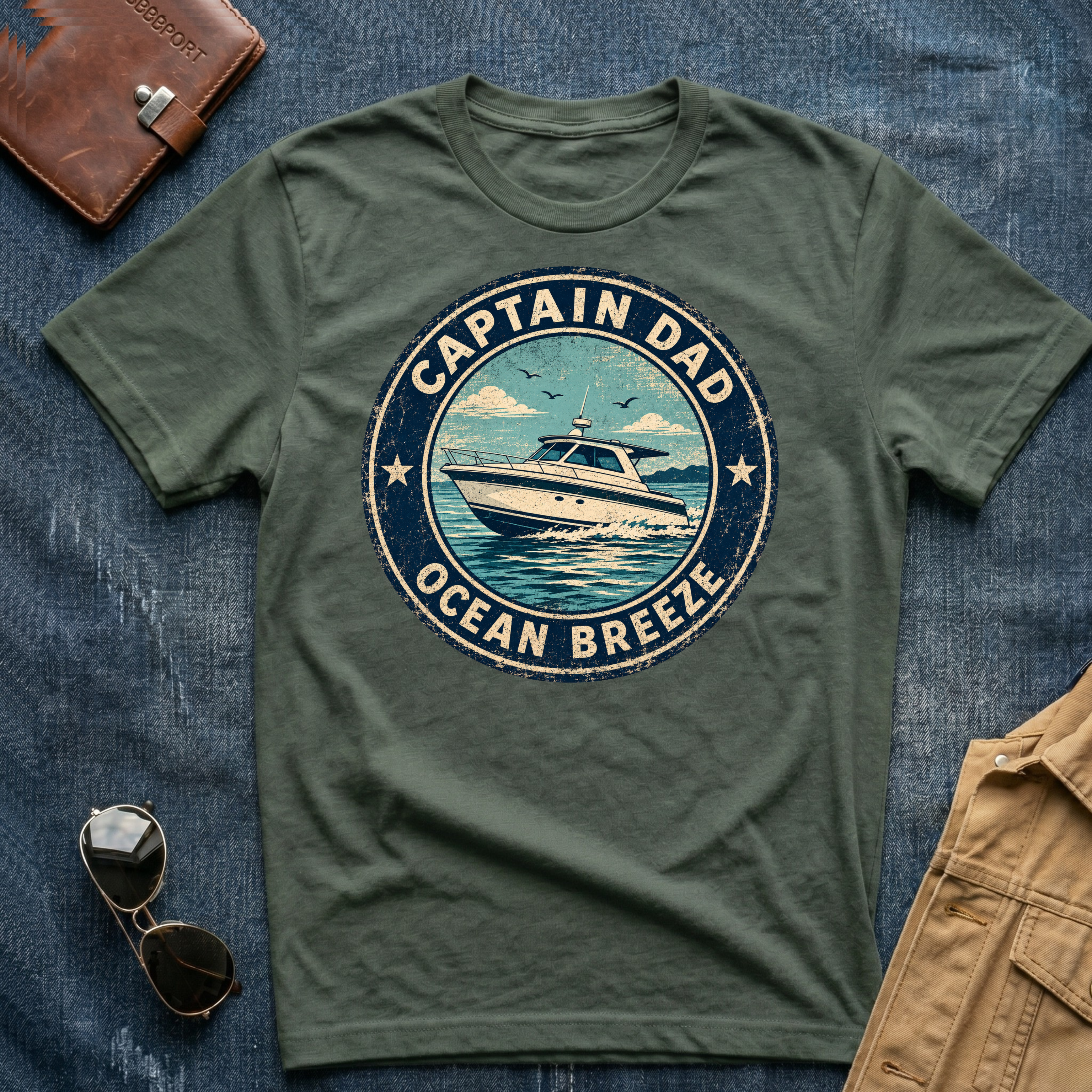 Captain Dad Ocean Breeze T‑Shirt
