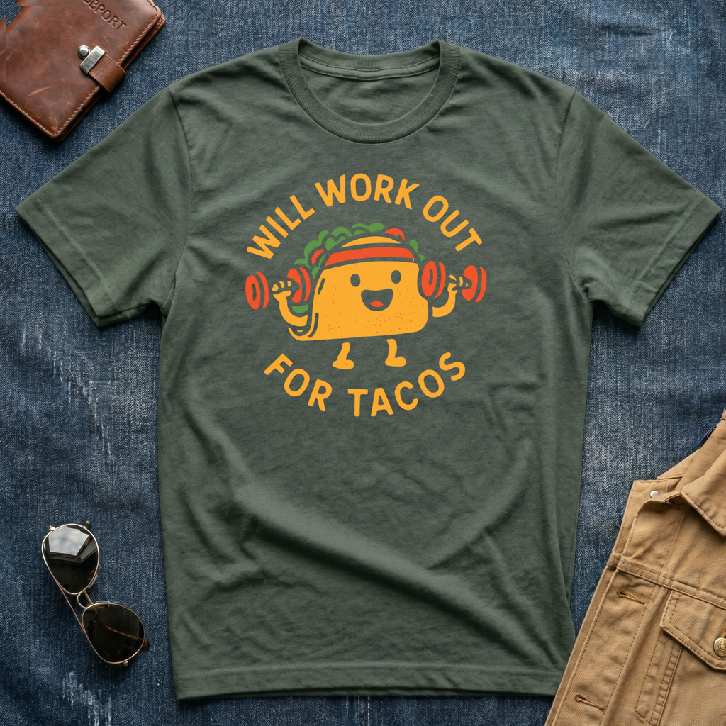 Will Workout For Tacos T-Shirt