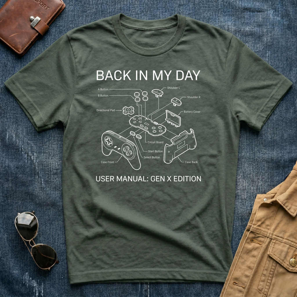 Back In My Day User Manual T Shirt