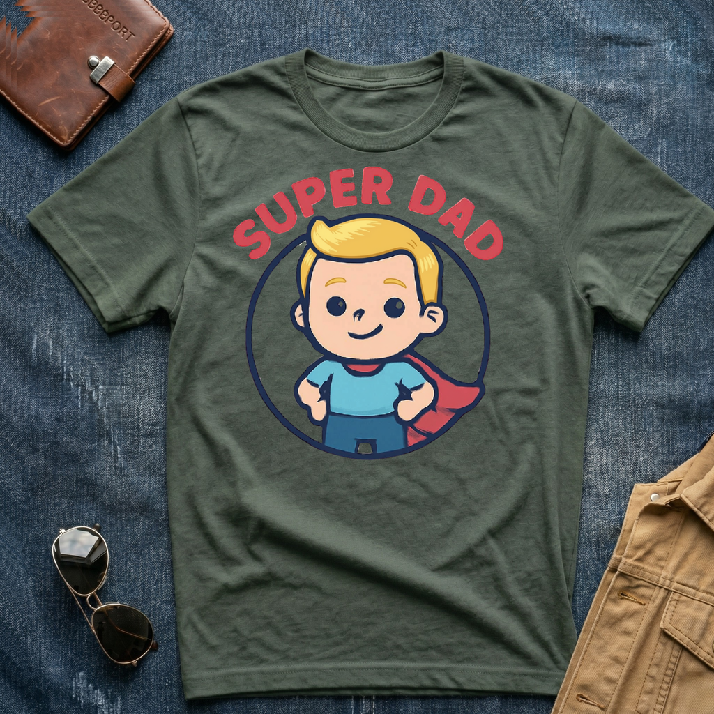 Anime Super Dad Blond T Shirt