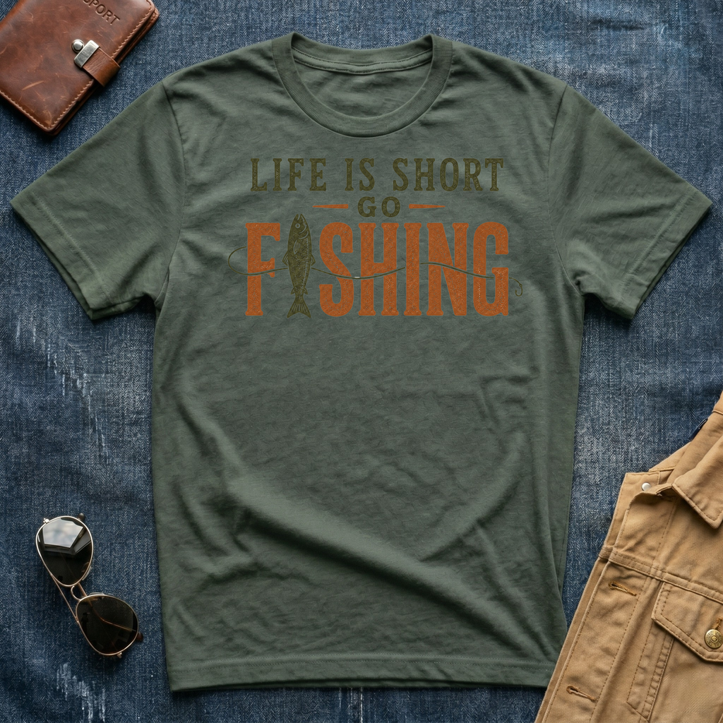 Life Is Short Go Fishing T Shirt