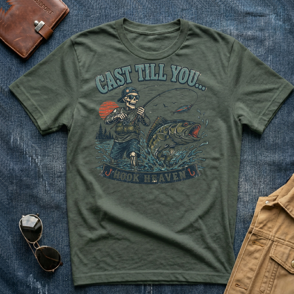 Cast Till You Hook Heaven T Shirt