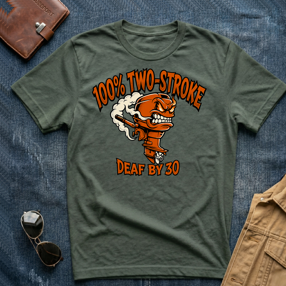 100% Two-Stroke Deaf by 30 T Shirt