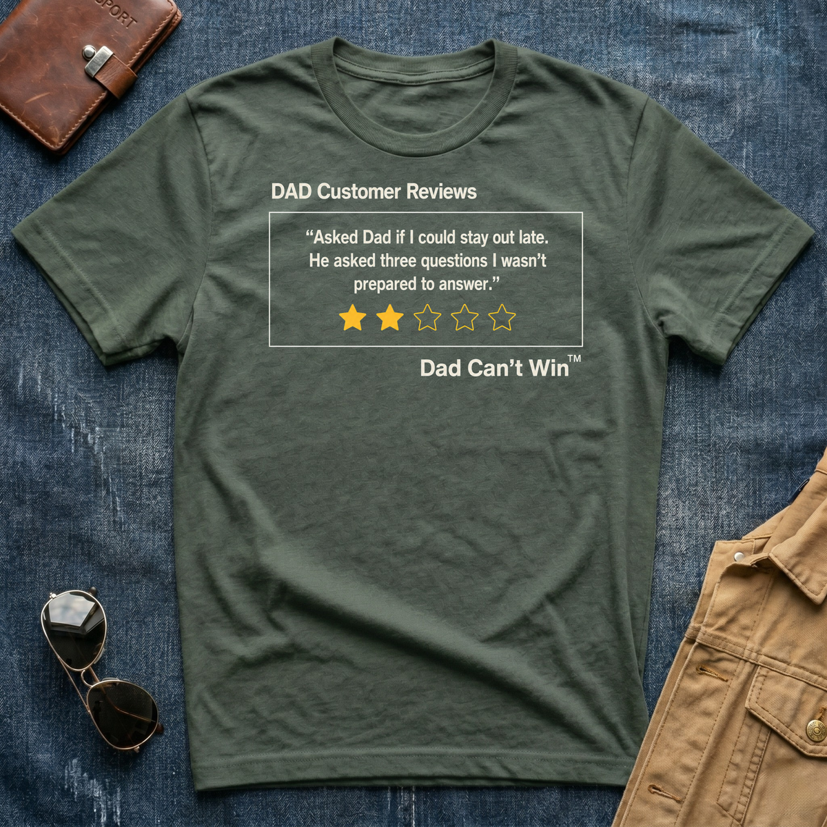 DCR Asked Dad If I Could Stay Out Late T Shirt