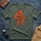Bear Lifting Weights T-Shirt