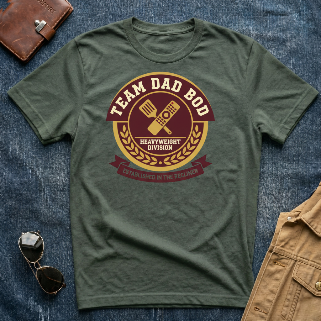 Team Dad Bod Heavy Weight Division T Shirt