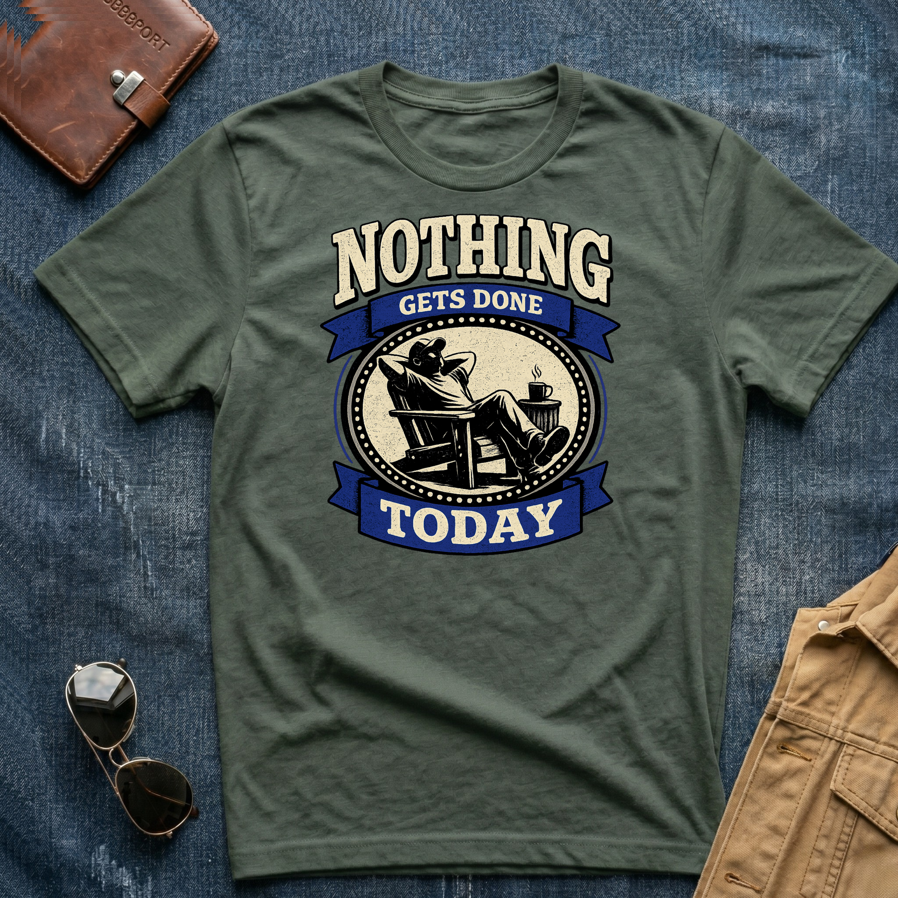 Nothing Gets Done Today T-Shirt