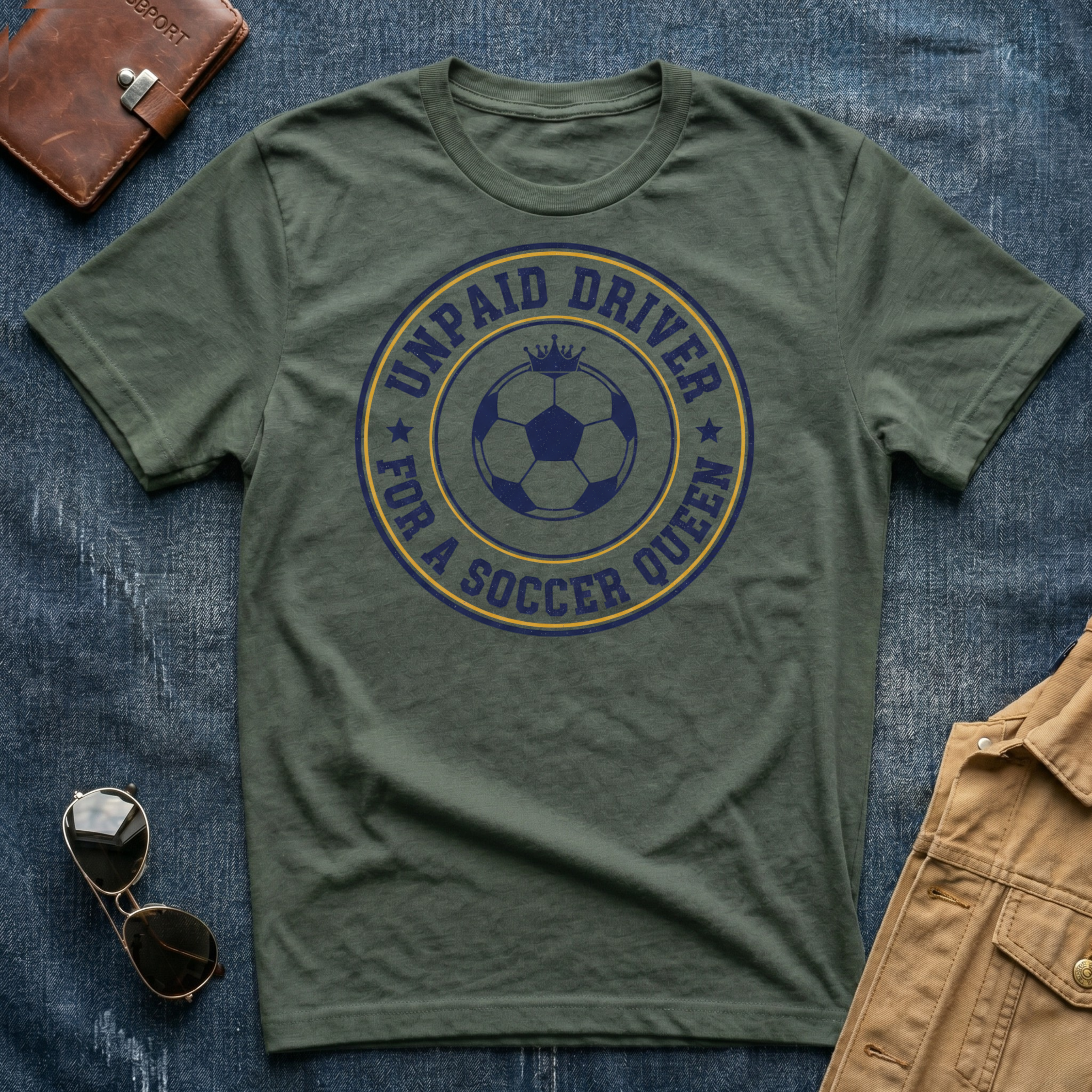Unpaid Driver For A Soccer Queen T-Shirt