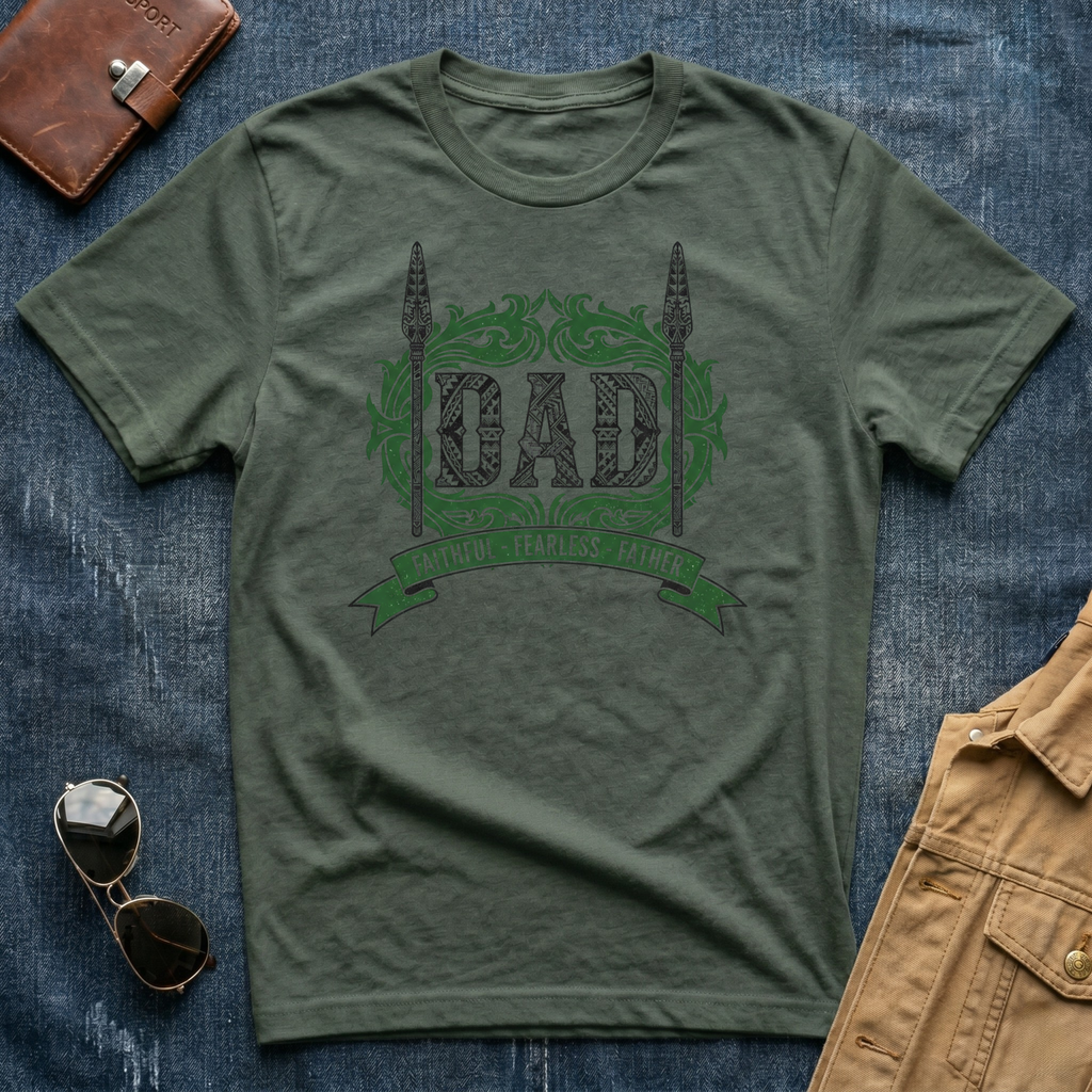 Dad  Faithful Fearless Father T Shirt
